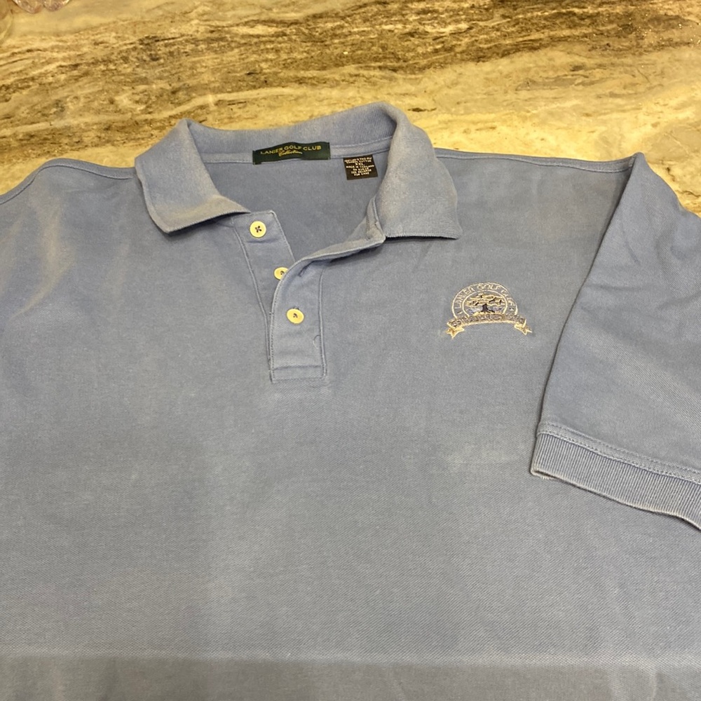 XXL Lanier Golf Club Polo Blue Short Sleeve